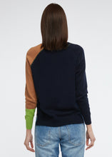 Load image into Gallery viewer, Zaket &amp; Plover Colour Block Jumper Matcha
