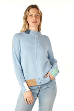 Load image into Gallery viewer, Zaket &amp; Plover Colour Block Trim Jumper Mist
