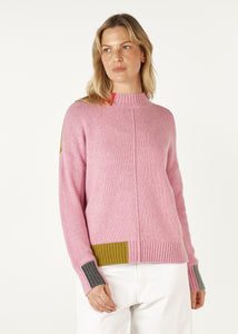 Zaket & Plover Colour Block Trim Jumper Parfait