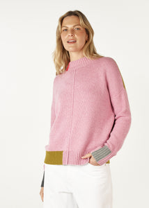 Zaket & Plover Colour Block Trim Jumper Parfait