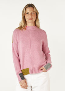 Zaket & Plover Colour Block Trim Jumper Parfait