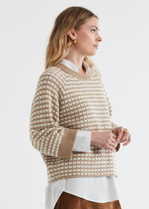 Zaket & Plover Texture Jumper Camel