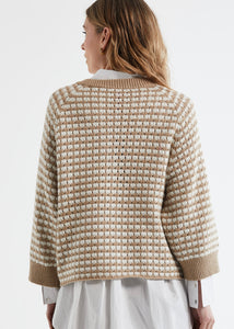 Zaket & Plover Texture Jumper Camel