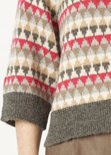 Load image into Gallery viewer, Zaket &amp; Plover Mohair Fairisle Jumper Charcoal
