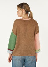 Load image into Gallery viewer, Zaket &amp; Plover Mohair Colour Block Jumper Caramel
