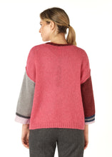 Load image into Gallery viewer, Zaket &amp; Plover Mohair Colour Block Jumper Rouge
