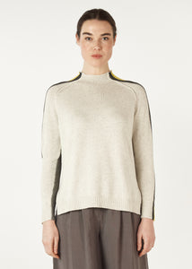 Zaket & Plover Contrast Funnel Neck Ice