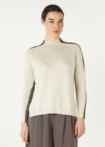 Zaket & Plover Contrast Funnel Neck Ice