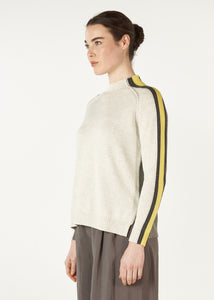 Zaket & Plover Contrast Funnel Neck Ice