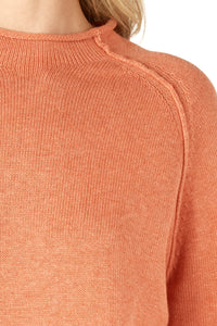 Zaket & Plover Essential Funnel Neck Peach