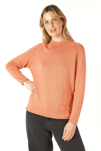 Zaket & Plover Essential Funnel Neck Peach