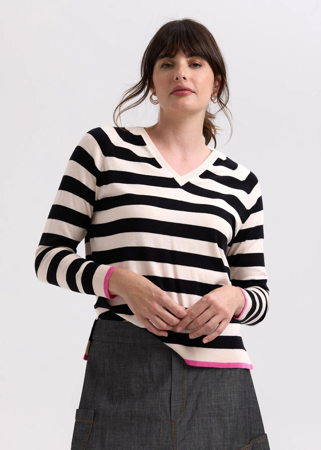 Zaket & Plover Essential Stripe V Shell