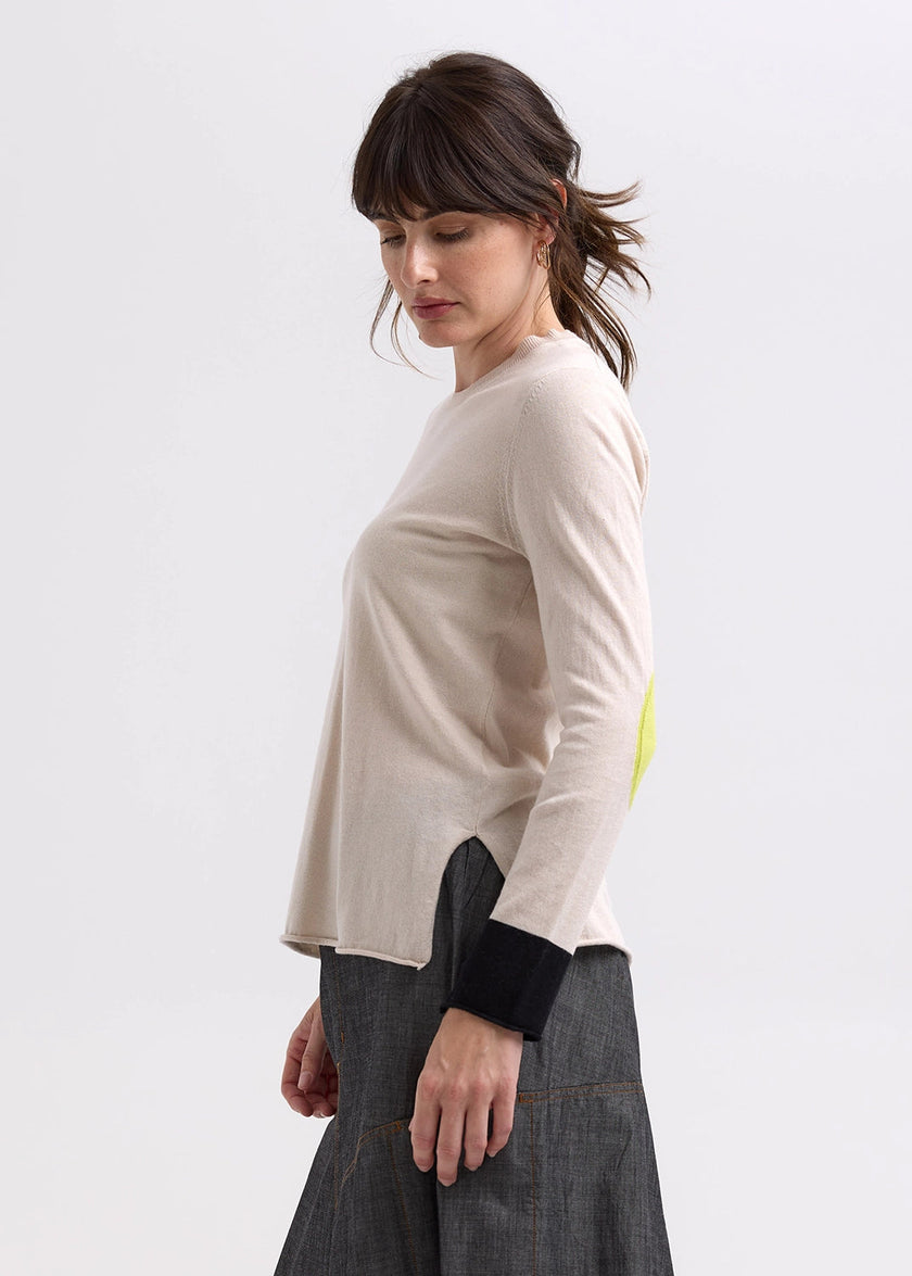 Zaket & Plover Elbow Patch Jumper Canvas