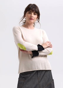 Zaket & Plover Elbow Patch Jumper Canvas