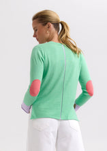 Load image into Gallery viewer, Zaket &amp; Plover Elbow Patch Jumper Spearmint

