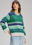 Zaket & Plover Stripe Pop Jumper Parsley