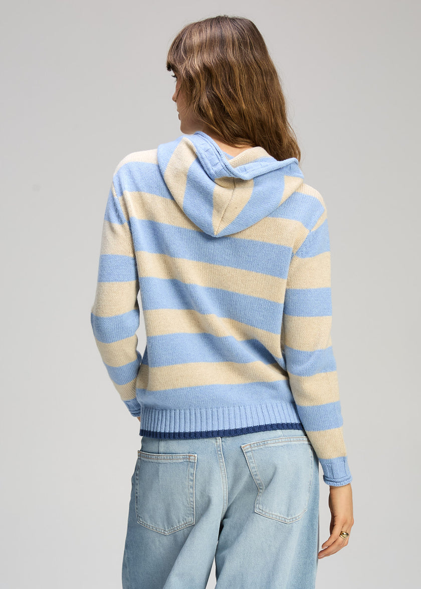 Zaket & Plover Easy Stripes Hoodie Haze