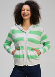 Zaket & Plover Easy Stripes Hoodie Mercury
