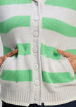 Zaket & Plover Easy Stripes Hoodie Mercury