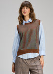 Zaket & Plover Textured Tank Coffee