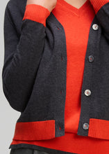 Load image into Gallery viewer, Zaket &amp; Plover Essential V Neck Cardi Charcoal
