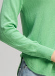Zaket & Plover Essential Rounded Bottom Jumper Basil