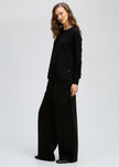 Zaket & Plover Essential Rounded Bottom Jumper Black