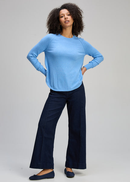 Zaket & Plover Essential Rounded Bottom Jumper Blueberry