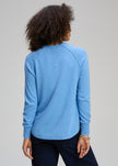 Zaket & Plover Essential Rounded Bottom Jumper Blueberry