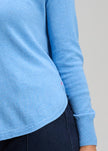 Zaket & Plover Essential Rounded Bottom Jumper Blueberry