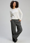 Zaket & Plover Essential Rounded Bottom Jumper Salt