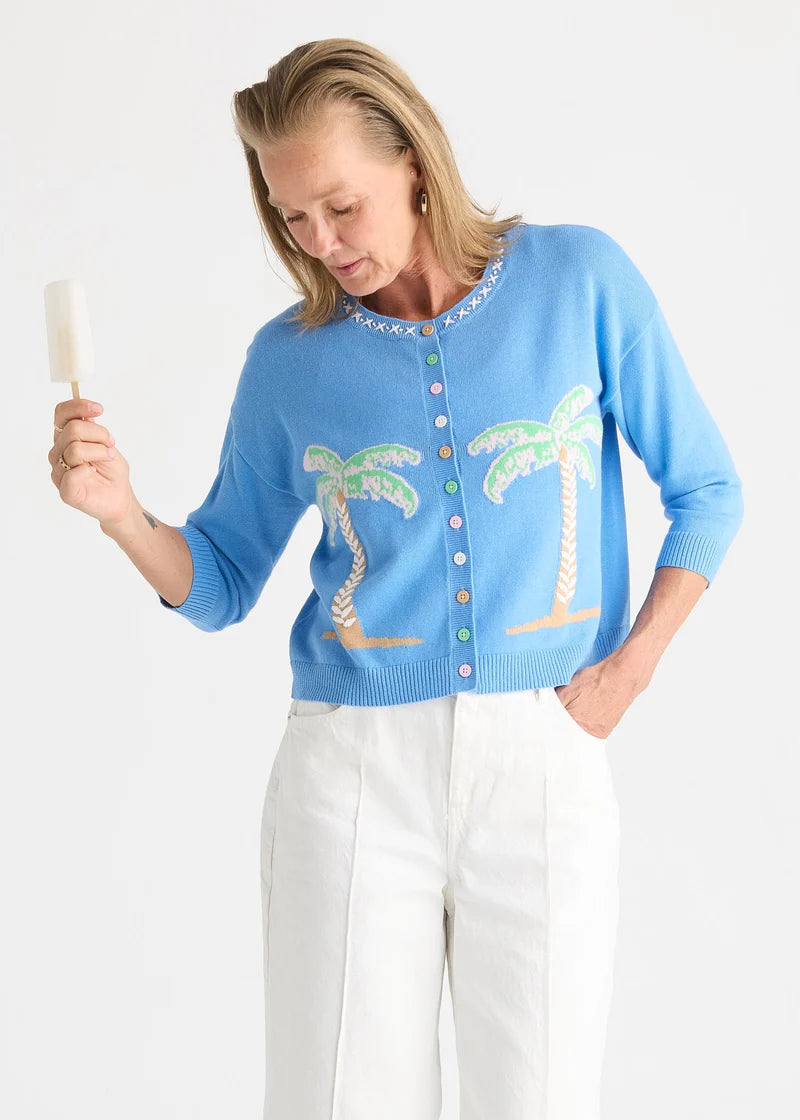 Zaket & Plover Island Cardi Bluebell