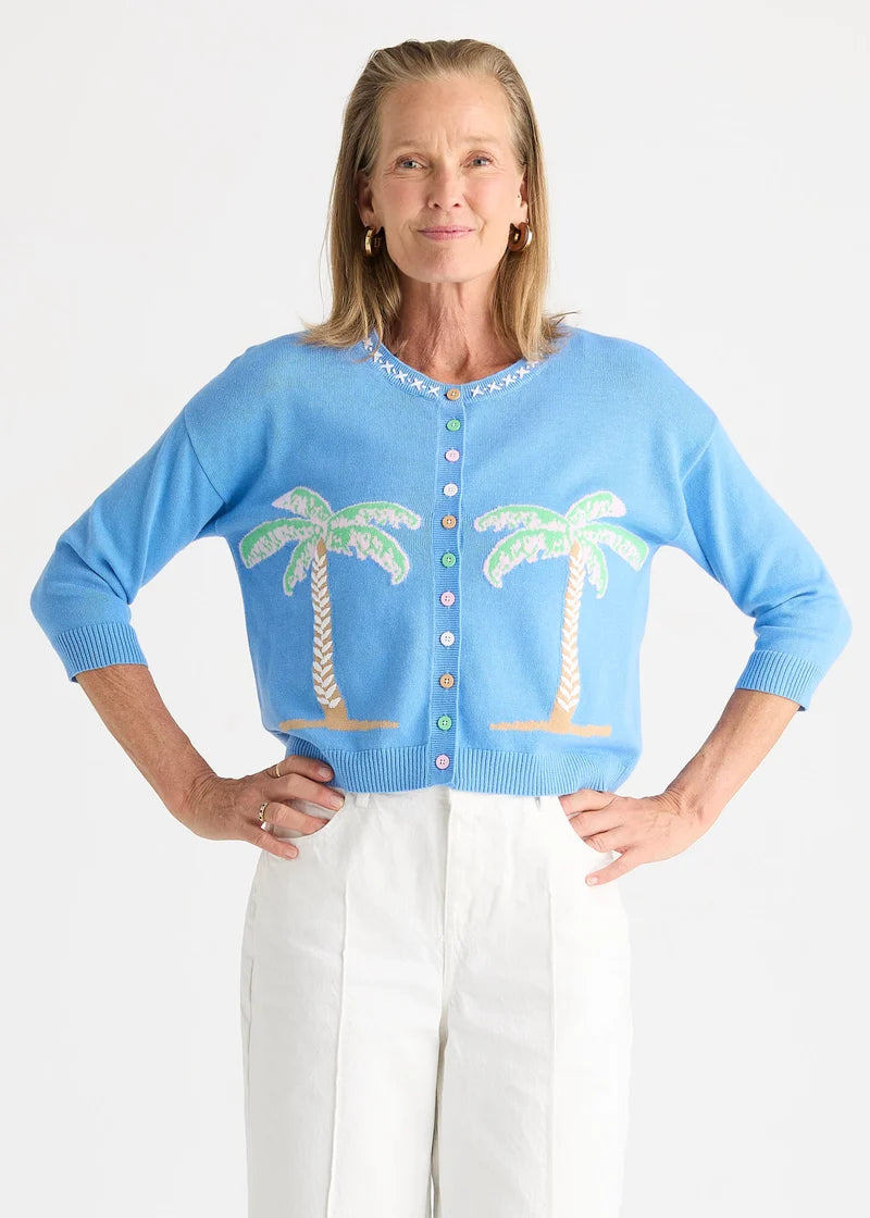 Zaket & Plover Island Cardi Bluebell