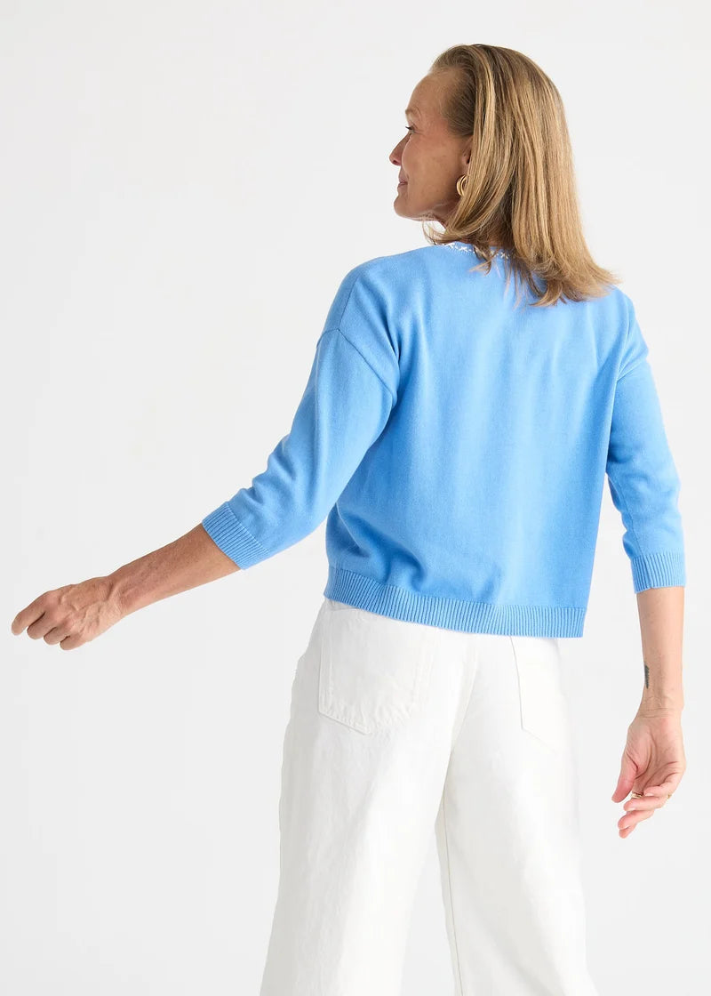 Zaket & Plover Island Cardi Bluebell