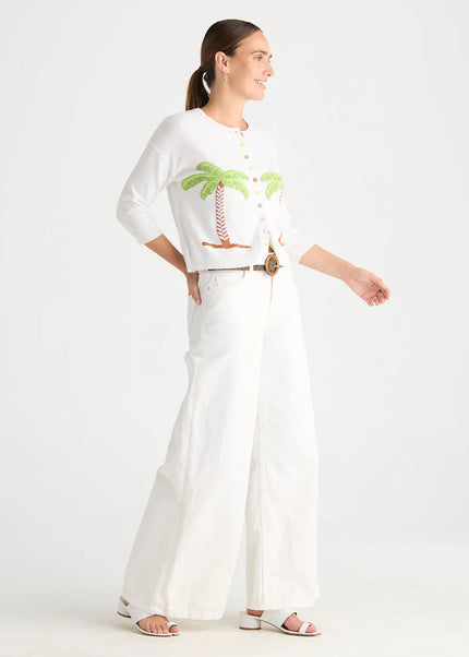 Zaket & Plover Island Cardi White