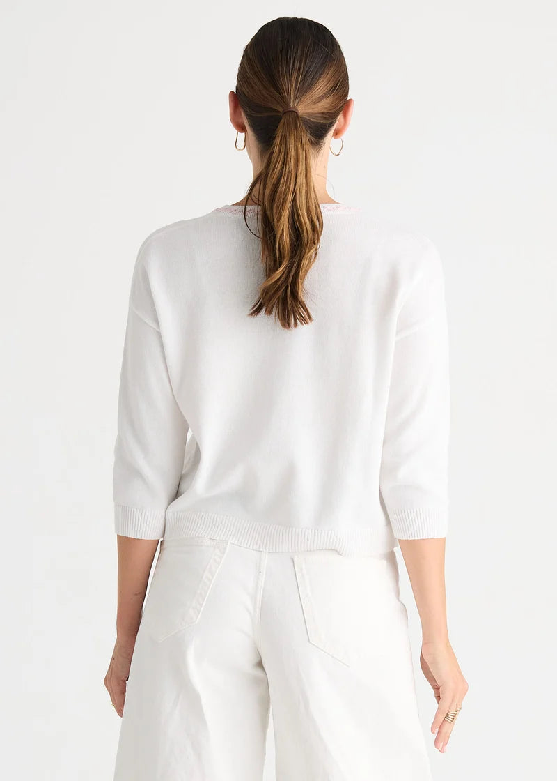 Zaket & Plover Island Cardi White