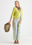 Zaket & Plover Crochet Trim Cardi Green Glow