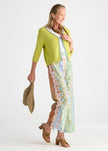 Zaket & Plover Crochet Trim Cardi Green Glow