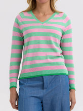 Load image into Gallery viewer, Zaket &amp; Plover Essential Stripe V Spearmint
