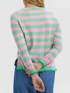 Zaket & Plover Essential Stripe V Spearmint