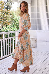 Jaase Zoie Maxi Dress Sahara Sunset Print