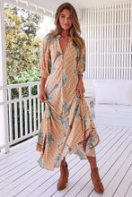 Load image into Gallery viewer, Jaase Zoie Maxi Dress Sahara Sunset Print
