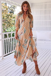 Jaase Zoie Maxi Dress Sahara Sunset Print