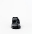 Alias Mae Zola Tabi Mules Black Oily Crinkle Leather