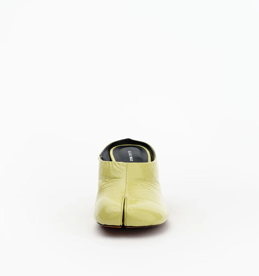 Alias Mae Zola Tabi Mules Pistachio Oily Crinkle Leather