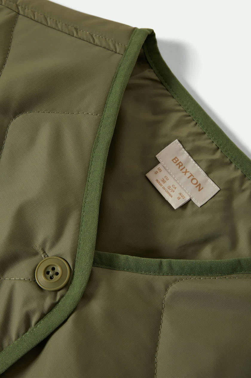 Brixton Delilah Quilted Jacket Olive Surplus