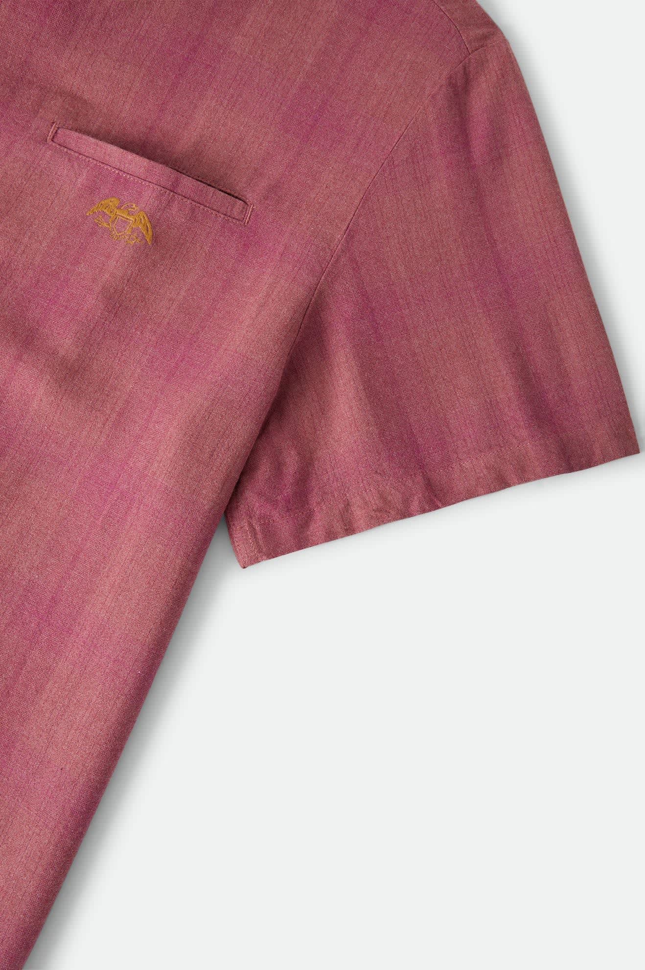 Brixton Century Short Sleeve Shirt Pink Shadow Plaid