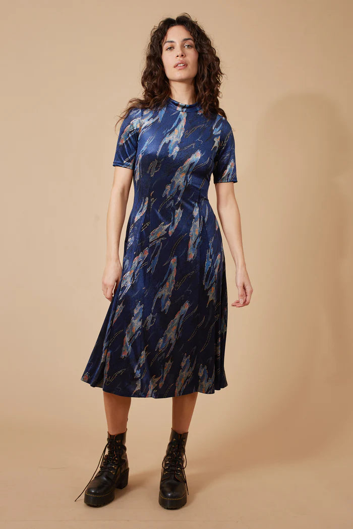 Traffic People Rosie Dress Blue