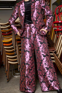 M. A. Dainty Sturt Pant Pink/ Black Floral