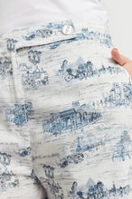 Load image into Gallery viewer, Alessandra Louise Linen Pant Navy Print
